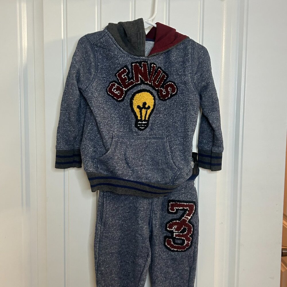 Boys Hoodie Jogger Set 2T